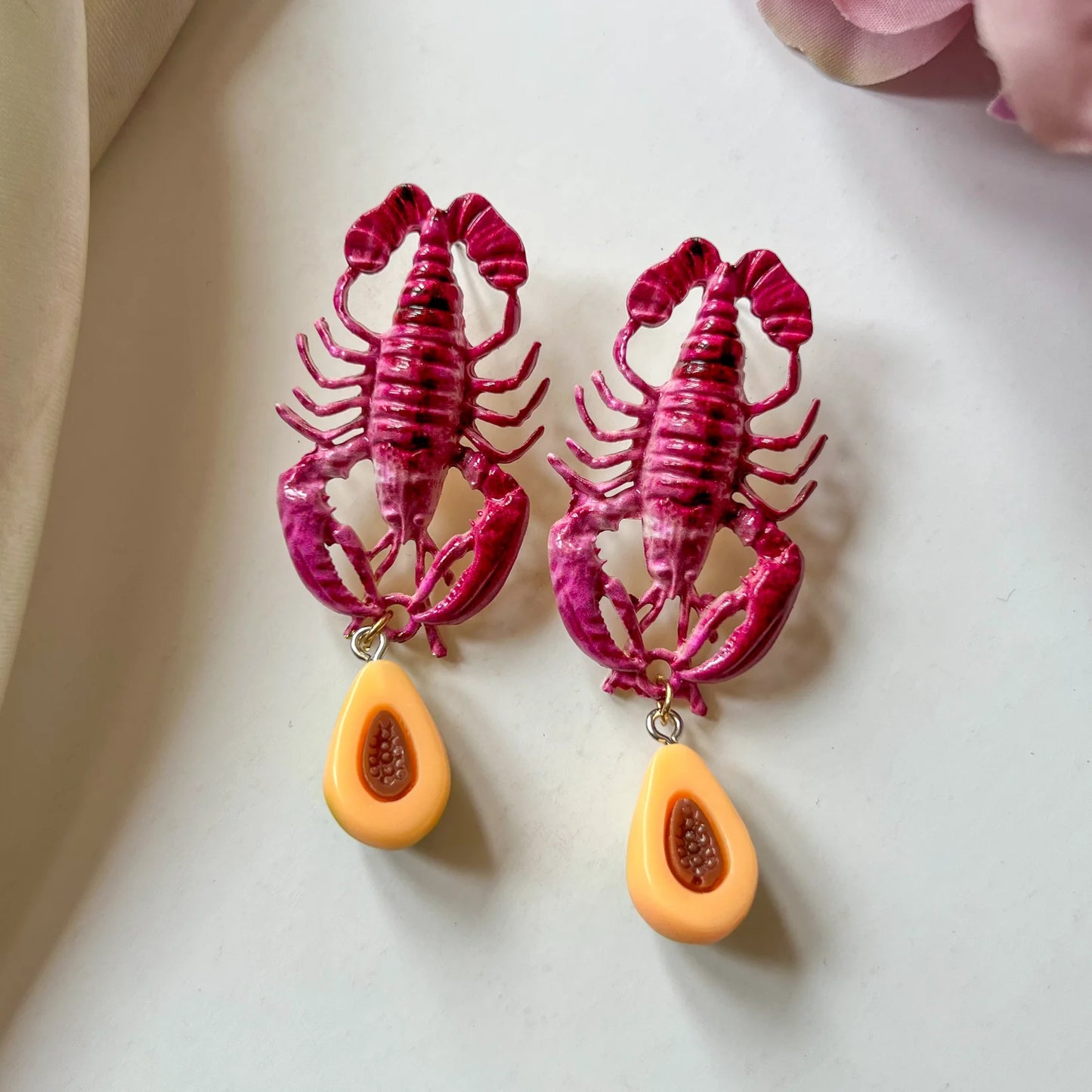 Lobster & Papaya Party Drops