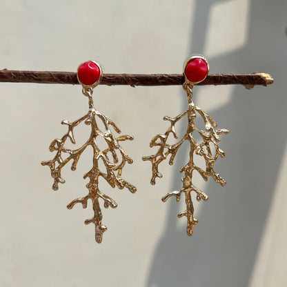 Red Stone Palm Tree Drops