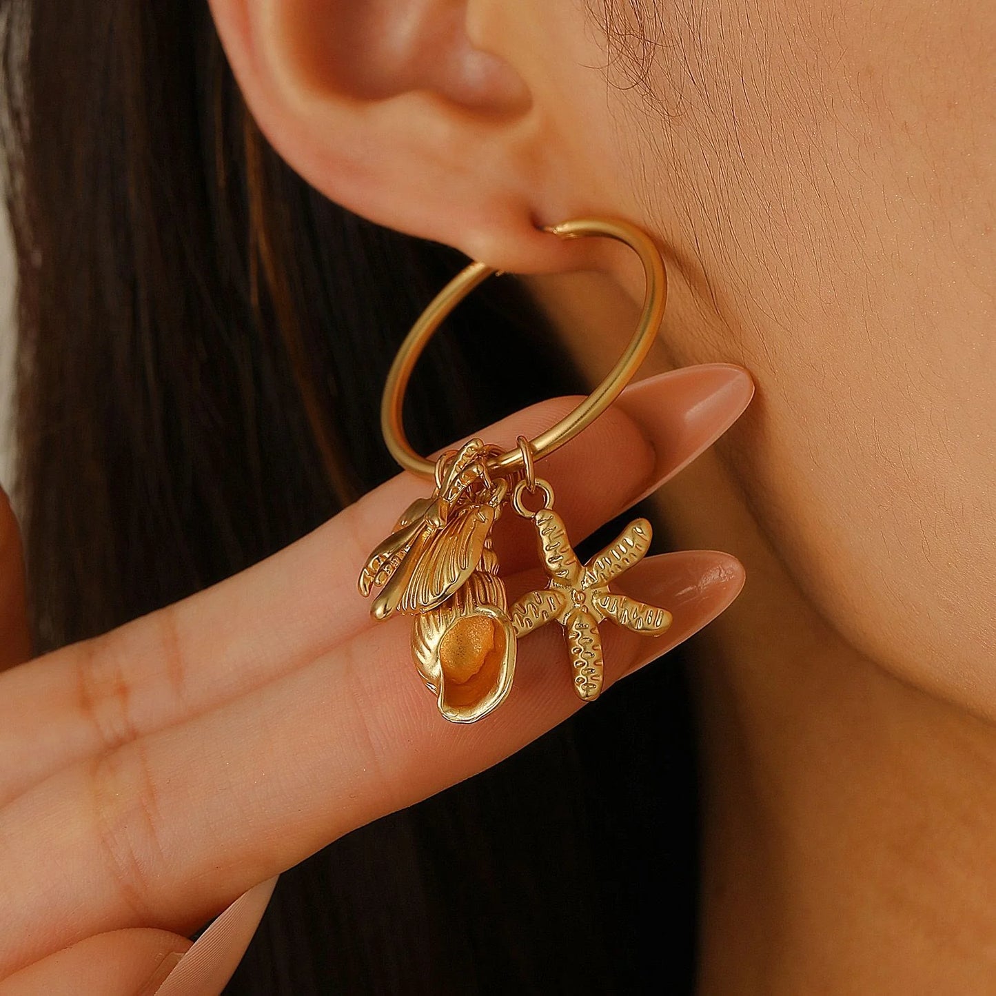 Golden Beach Girl Hoops