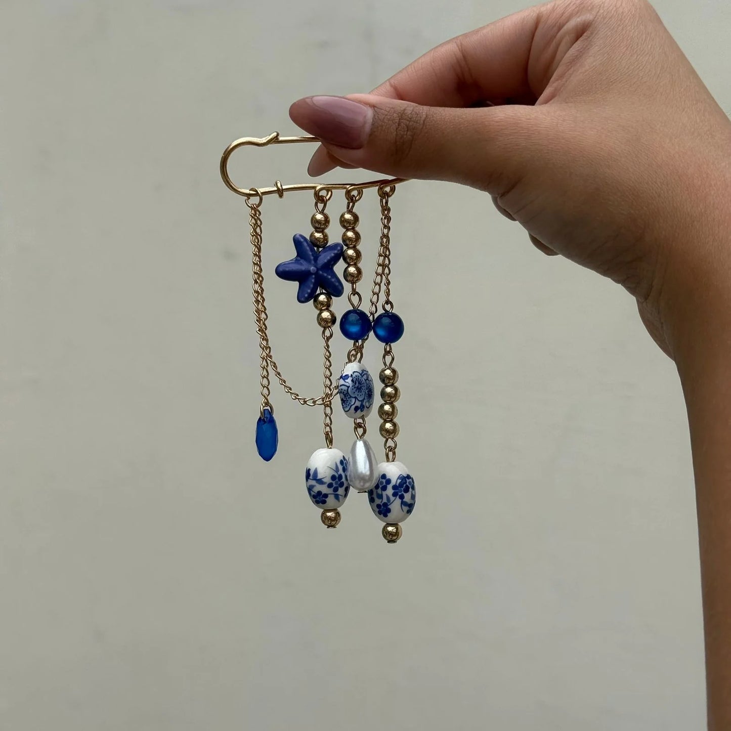 Ocean Daydream Safety Pin Brooch