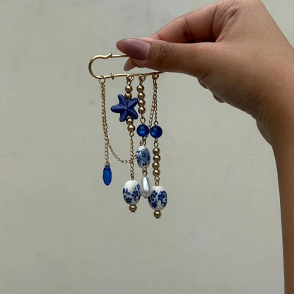 Ocean Daydream Safety Pin Brooch