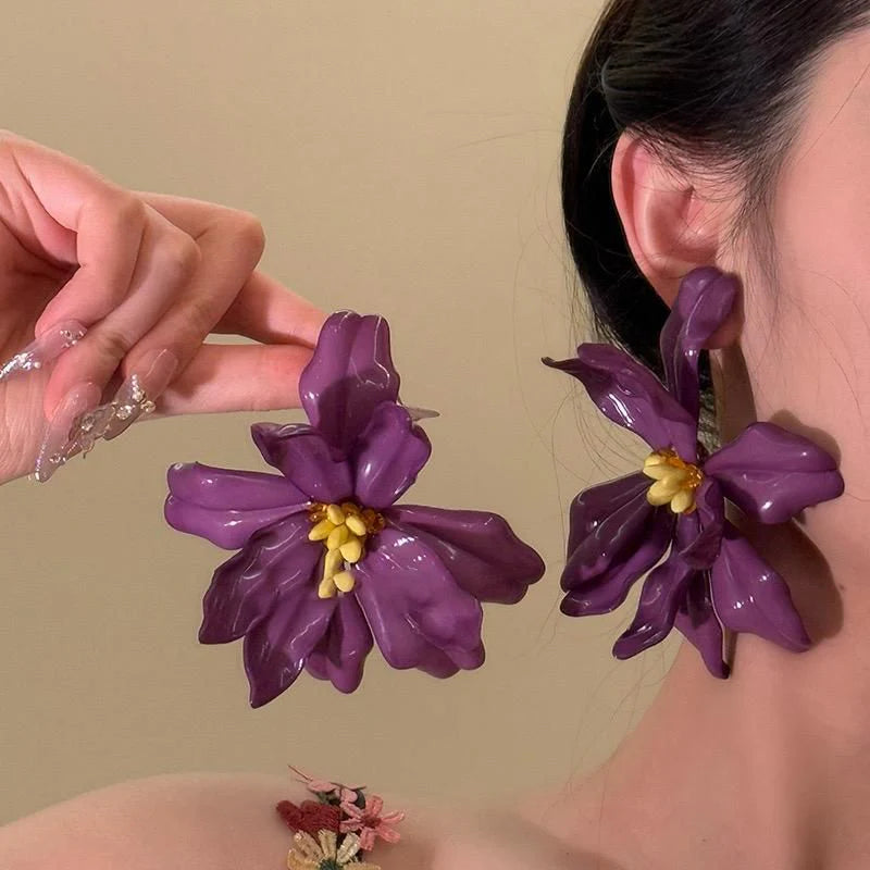 Ivory Bloom Beach Earrings